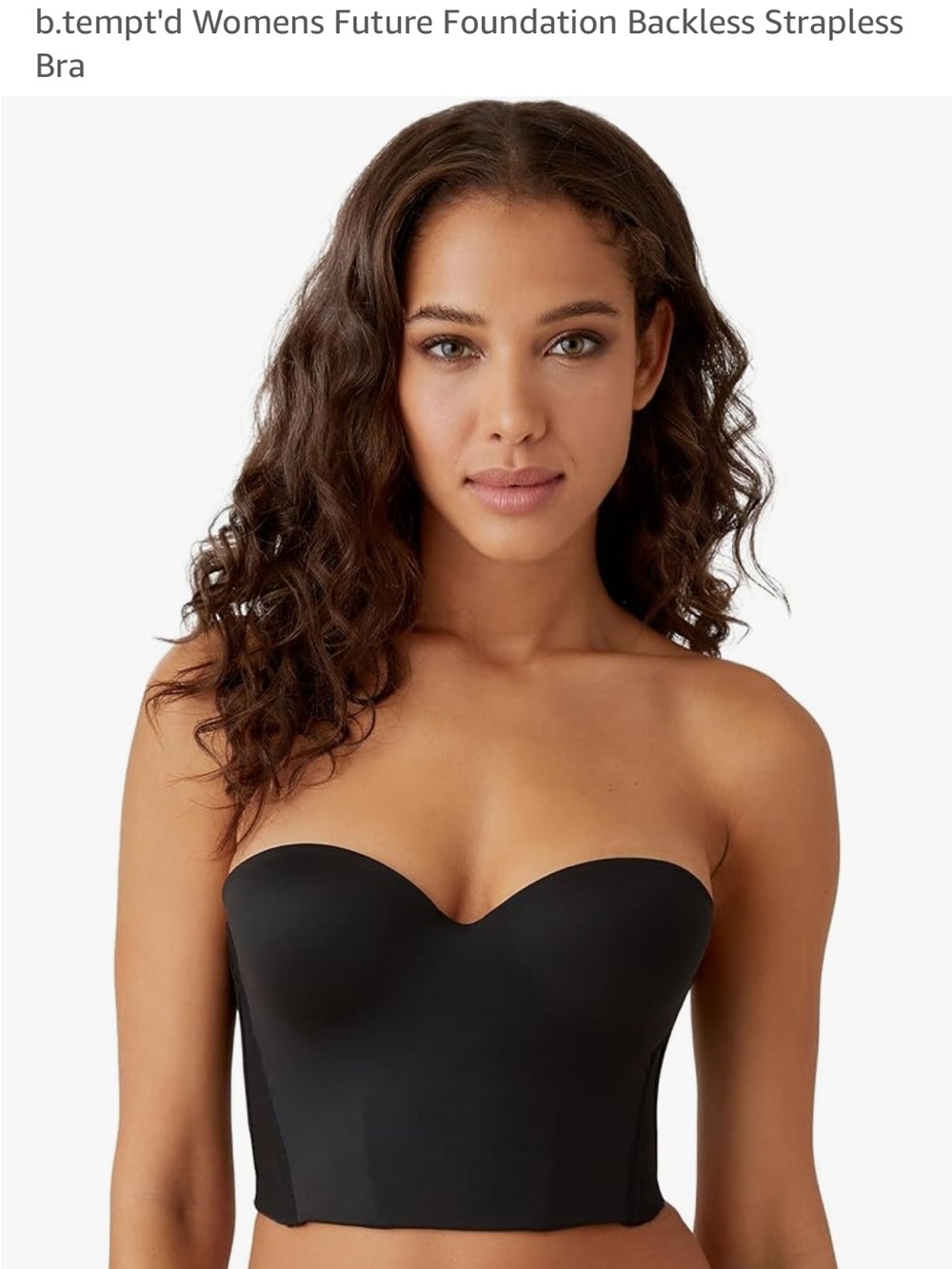 Strapless Backless Longline Bustier - Black/Nude